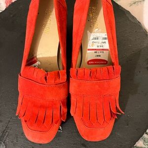 Kenneth Cole Reaction Women's Vibrant Red Suede Flats